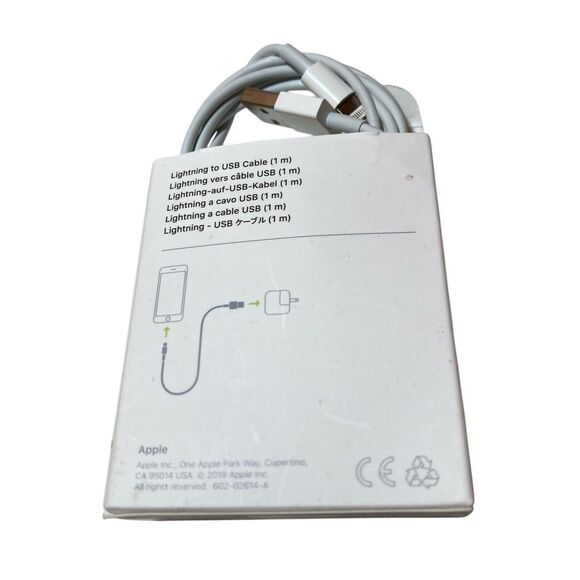 Lot Of 2 Genuine Apple 1m Lightning to USB Charging Cable ME291AM/A BRAND NEW - Picture 5 of 5